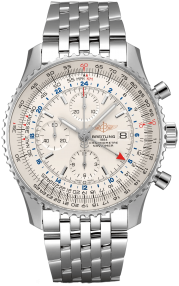 Breitling Navitimer Chronograph GMT 46 Steel - Silver A24322121G1A1