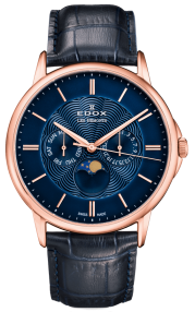 Edox Les Bémonts Moon Phase Complication 40002-37R-BUIR