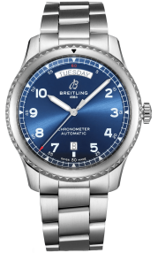 Breitling Aviator 8 Automatic Day & Date 41 Steel - Blue A45330101C1A1