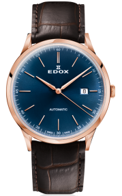 Edox Les Vauberts Automatic Date 80106-37RC-BUIR