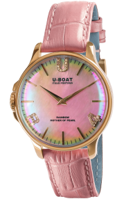 U-Boat Rainbow 38 Pink IP Gold 8473