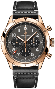 Breitling Super AVI B04 Chronograph GMT 46 P-51 Mustang 18k Red Gold - Anthracite RB04451A1B1X1