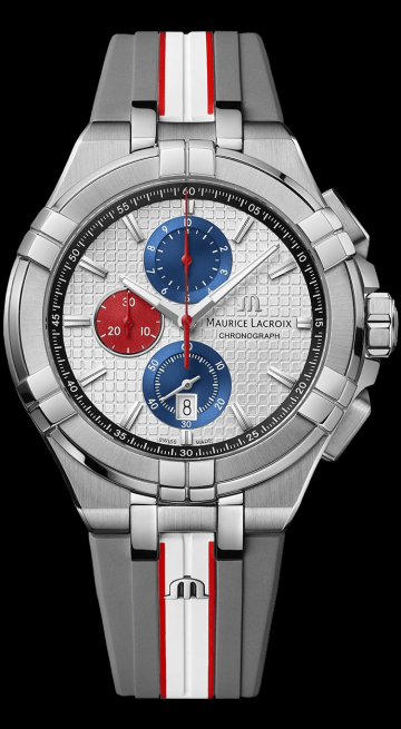 Купить наручные часы Maurice Lacroix Aikon Chronograph Quartz LE Mahindra  Racing AI1018-TT031-130-2